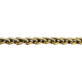 18k Yellow and White Gold 28.5g Two Tone Fancy Link Necklace Italy 17"