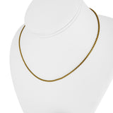 24k Pure Yellow Gold 9.4g Solid Thin 1.8mm Box Link Chain Necklace 16"