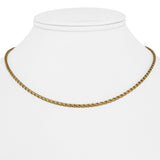 18k Yellow Gold 4.7g Hollow UnoAErre 2.5mm Fancy Link Chain Necklace Italy 15.5"