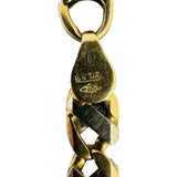 18k Yellow and White Gold 25.8g Solid Men's Long Mariner Bracelet Italy 9.75"