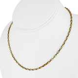 14k Yellow Gold 5.1g Hollow UnoAErre 2.5mm Box Link Chain Necklace Italy 16"