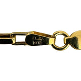 14k Yellow Gold 5.1g Hollow UnoAErre 2.5mm Box Link Chain Necklace Italy 16"