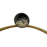 14k Yellow Gold 8.7g Solid 3.5mm Faceted Bangle Bracelet 8"