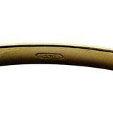 14k Yellow Gold 8.7g Solid 3.5mm Faceted Bangle Bracelet 8"