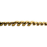 14k Yellow Gold 12.7g Faceted Graduated San Marco Link Bracelet Peru 7"