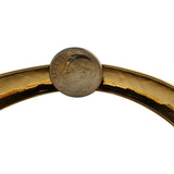 14k Yellow Gold 7.5g Ladies Flex 12mm X Pattern Bangle Bracelet 7"