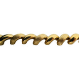 14k Yellow Gold 17.6g Polished & Brushed 8mm San Marco Link Bracelet Italy 7.25"