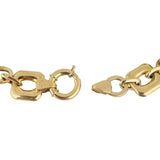 14k Yellow Gold 8.8g Hollow Light 11mm Fancy Link Bracelet 7"