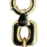 14k Yellow Gold 8.8g Hollow Light 11mm Fancy Link Bracelet 7"