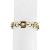 14k Yellow Gold 8.8g Hollow Light 11mm Fancy Link Bracelet 7"