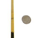 14k Yellow Gold 16g Solid 5.5mm Herringbone Link Necklace Italy 18"