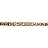 14k Yellow Gold 24.7g Solid Graduated Double Curb Link Chain Necklace 16.5"