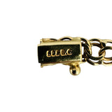 14k Yellow Gold 24.7g Solid Graduated Double Curb Link Chain Necklace 16.5"