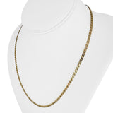 14k Yellow Gold 8.3g Solid Flat 3mm Mariner Link Chain Necklace Italy 19"
