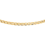 14k Yellow Gold 8.3g Solid Flat 3mm Mariner Link Chain Necklace Italy 19"