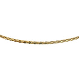 14k Yellow Gold 8g Solid Thin 2mm Wheat Link Chain Necklace 18"
