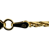 14k Yellow Gold 8g Solid Thin 2mm Wheat Link Chain Necklace 18"