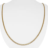 14k Yellow Gold 9.5g Flat Thin Long 2.5mm Mariner Link Chain Necklace Italy 30"