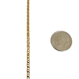 14k Yellow Gold 9.5g Flat Thin Long 2.5mm Mariner Link Chain Necklace Italy 30"