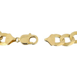 14k Yellow Gold 30g Solid Heavy 12mm Men's Curb Link Bracelet 8.5"