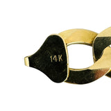 14k Yellow Gold 30g Solid Heavy 12mm Men's Curb Link Bracelet 8.5"