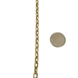 14k Yellow Gold 4.9g Hollow 4.5mm Vintage Textured Cable Link Bracelet 7.5"