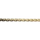 14k Yellow Gold 5.4g Semi Solid 4mm Mariner Link Bracelet 8"