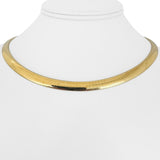 14k Yellow Gold 39.4g Solid Heavy 6mm Omega Link Necklace Italy 16"