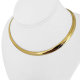 14k Yellow Gold 39.4g Solid Heavy 6mm Omega Link Necklace Italy 16"