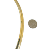 14k Yellow Gold 39.4g Solid Heavy 6mm Omega Link Necklace Italy 16"