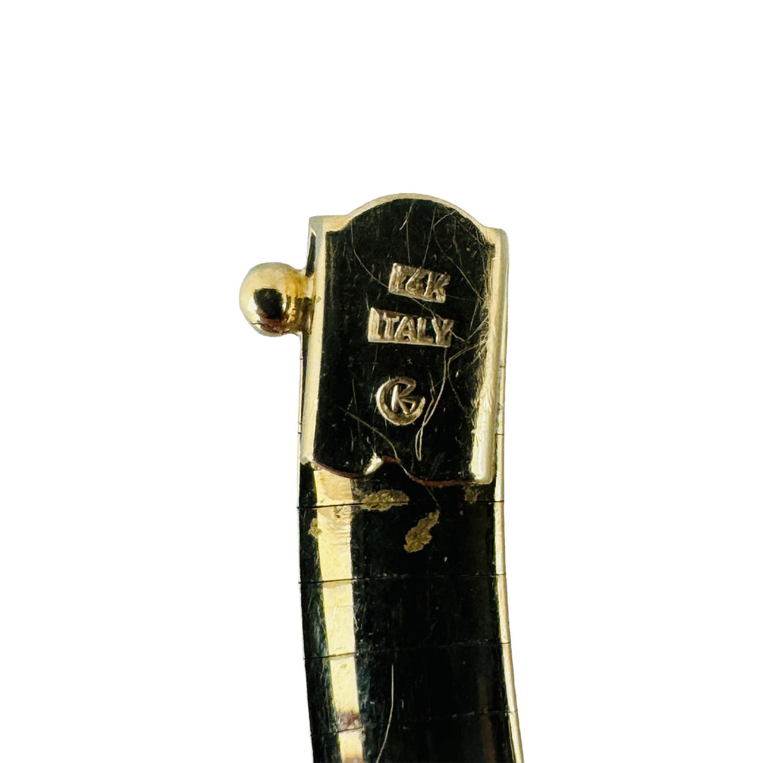 14k Yellow Gold 39.4g Solid Heavy 6mm Omega Link Necklace Italy 16"