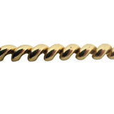 14k Yellow Gold 14.8g Ladies Polished 7.5mm San Marco Link Bracelet Italy 7.25"