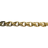 14k Yellow Gold 25.4g Solid 8.5mm Double Curb Link Charm Bracelet 7.75"