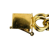 14k Yellow Gold 25.4g Solid 8.5mm Double Curb Link Charm Bracelet 7.75"