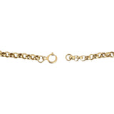 14k Yellow Gold 1.9g Hollow Light Dainty 3.2mm Rolo Link Bracelet 7"