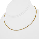 24k Pure Yellow Gold 7.5g Solid Thin 2mm Cable Link Chain Necklace 14.5"