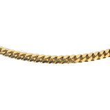 18k Yellow Gold 33.5g Solid Heavy Vintage 4mm Cuban Curb Link Chain Necklace 25"