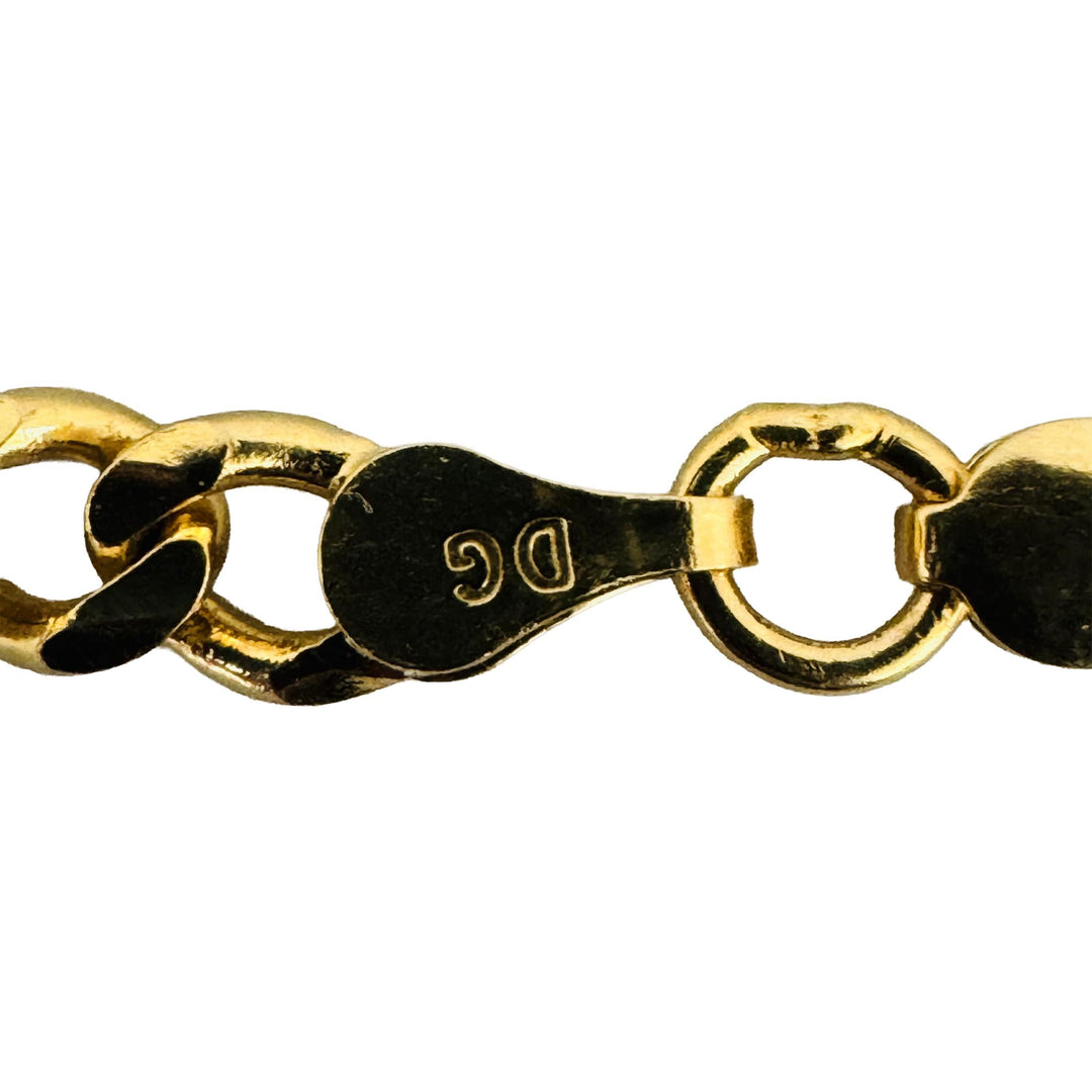 18k Yellow Gold 15.3g Solid 4mm Figaro Link Chain Necklace 20"