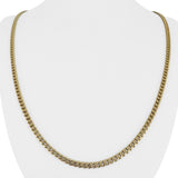 18k Yellow Gold 24.8g Solid Vintage 3.5mm Cuban Curb Link Chain Necklace 25"