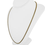 18k Yellow Gold 24.8g Solid Vintage 3.5mm Cuban Curb Link Chain Necklace 25"