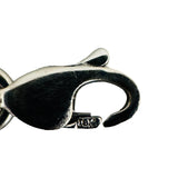 18k White Gold and Cubic Zirconia 9.6g Ladies Fancy Link Bracelet 7.5"