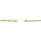 14k Yellow Gold 10g Solid Thin 2.5mm Rope Chain Necklace 20"