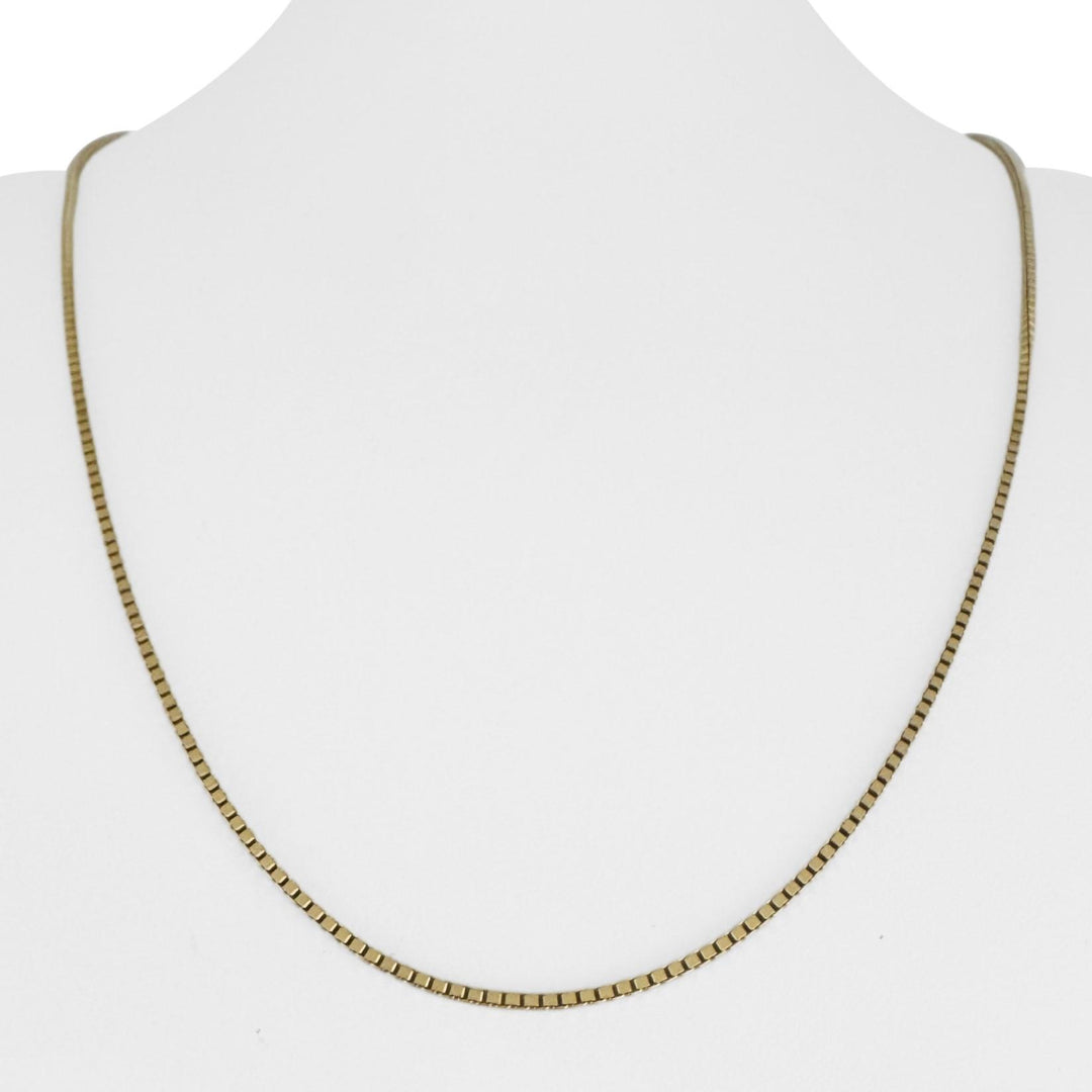 14k Yellow Gold 8g Solid Thin 1.5mm Box Link Chain Necklace 22"
