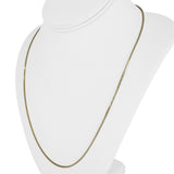 14k Yellow Gold 8g Solid Thin 1.5mm Box Link Chain Necklace 22"
