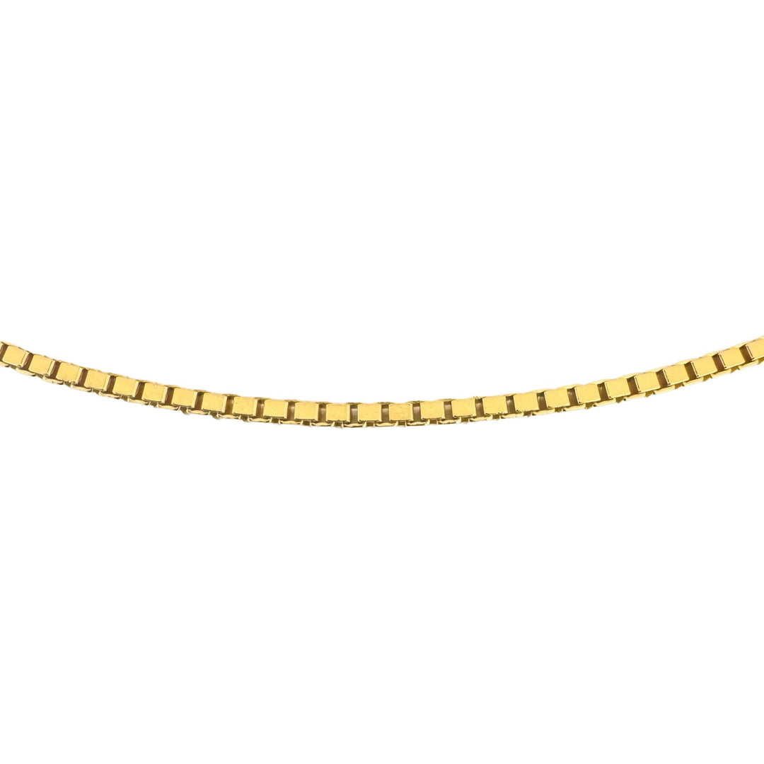 14k Yellow Gold 8g Solid Thin 1.5mm Box Link Chain Necklace 22"
