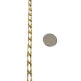 14k Yellow Gold 9.6g Ladies 5mm Fancy Twisted Curb Link Bracelet Italy 7"