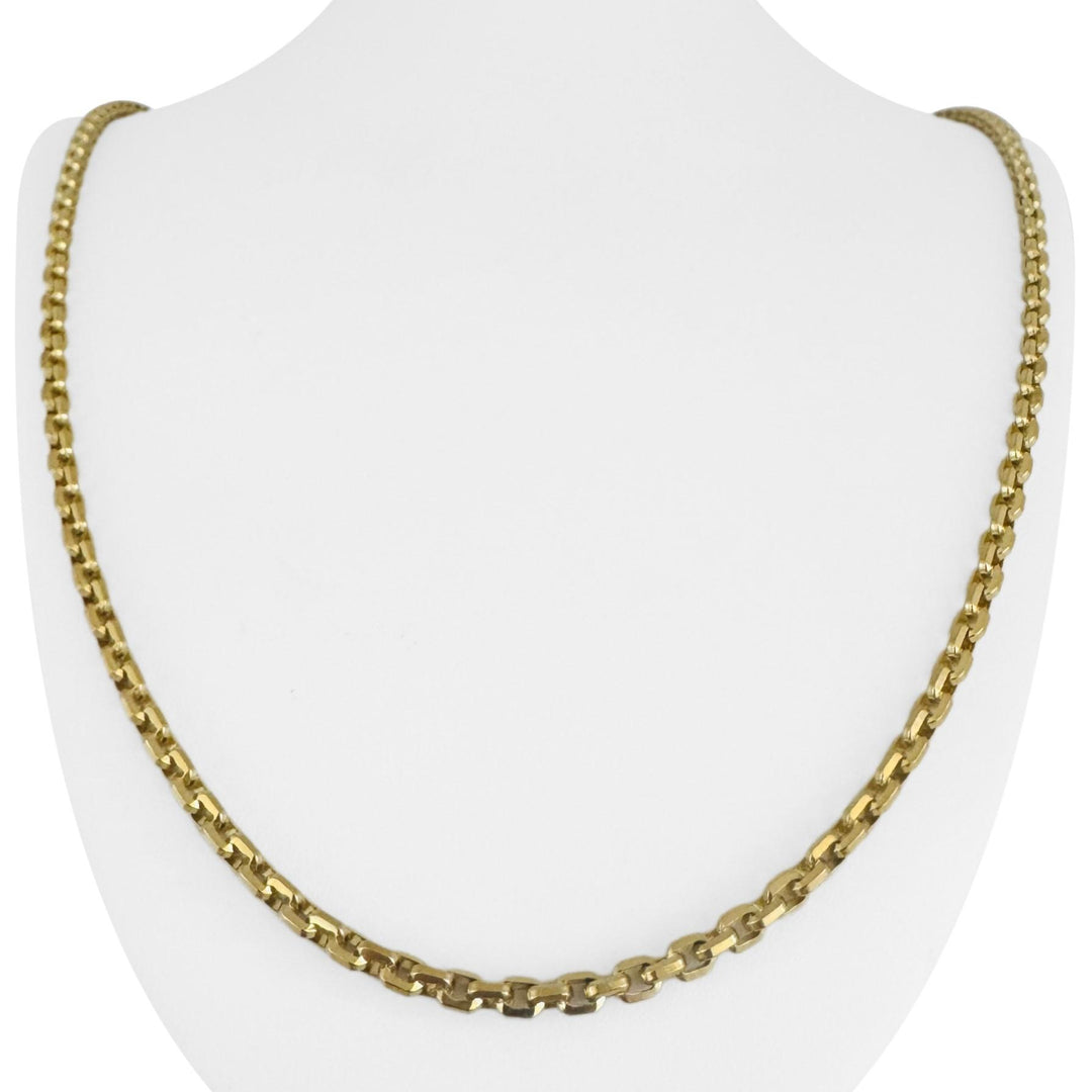 14k Yellow Gold 33g Solid Heavy 3.5mm Cable Biker Link Chain Necklace 26"