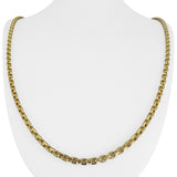 14k Yellow Gold 33g Solid Heavy 3.5mm Cable Biker Link Chain Necklace 26"