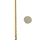 14k Yellow Gold 33g Solid Heavy 3.5mm Cable Biker Link Chain Necklace 26"