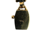 14k Yellow Gold and Red Garnet 23.7g Vintage Fancy Link Bracelet 7"